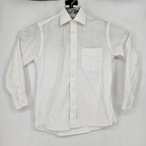 Vintage Gitman Bros Shirt Mens 32 15 Button Down Long Sleeve White Cotton USA
